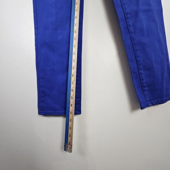 Dockers Women's Indigo Blue 6 Denim Jeans 31x31 Straight Leg Skinny Low Mid-Rise - Picture 8 of 9